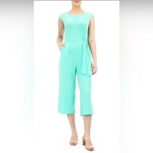 Nina Leonard Sleeveless Culotte Jumpsuit - S